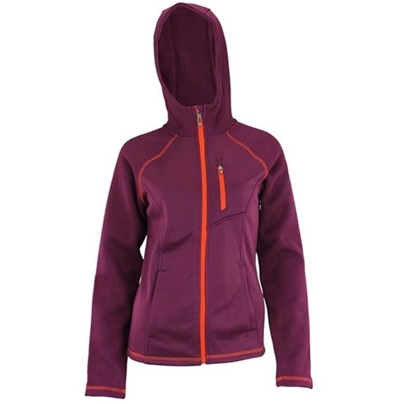 Spider Purple Thermal Fleece Full Zip Layna Hoodie - Picture 2 of 13